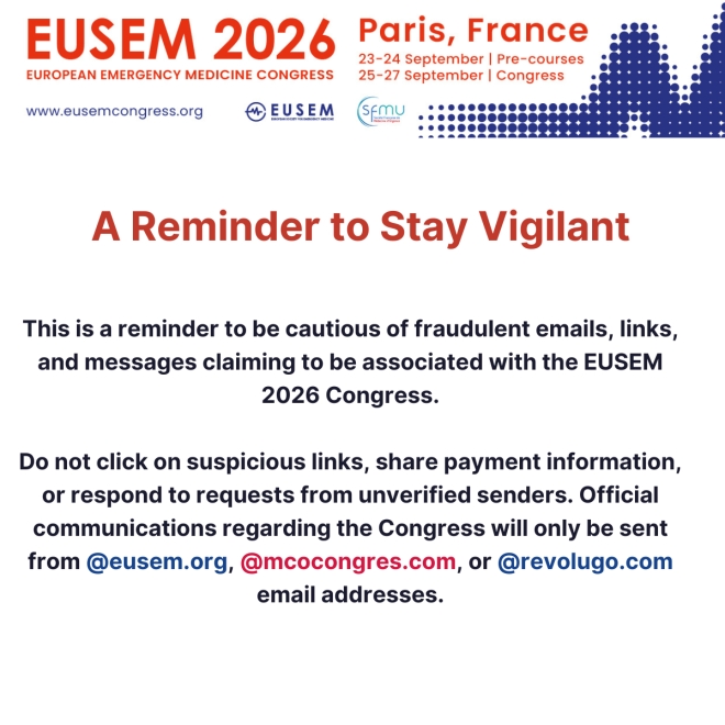 Be Aware of Potential Scams Targeting EUSEM 2026 Participants