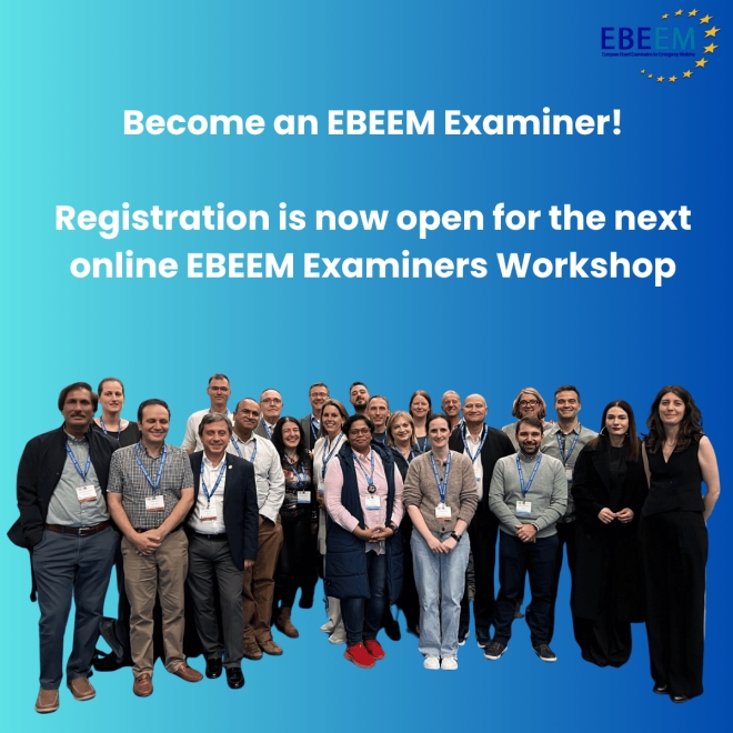 Become an EBEEM Examiner! Registration is now open for the next online EBEEM Examiners Workshop