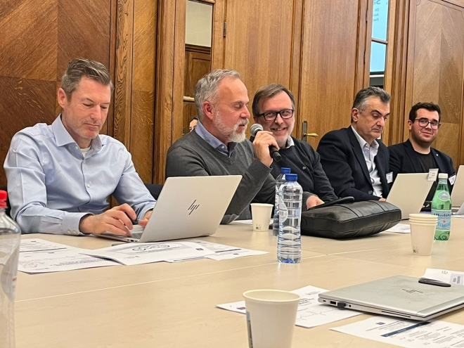 EUSEM President Dr. Robert Leach participating in a Roundtable on Integrating CPR into EU Occupational Health &amp; Safety Legislation in Brussels today